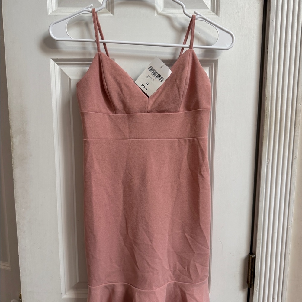 Forever 21 Blush Pink Mini Dress junior prom sweet 16